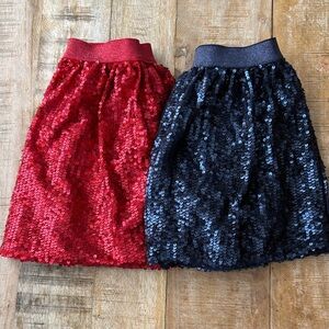 Cat & Jack Sequin Skirt Set S(6-6x)